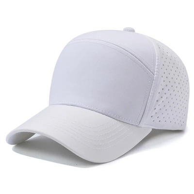 Logotipo personalizado Laser Cut Hole Baseball Cap Perforado Waterproof Sports Caps Hat