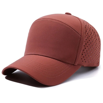 Logotipo personalizado Laser Cut Hole Baseball Cap Perforado Waterproof Sports Caps Hat