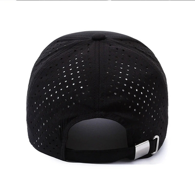 Logotipo personalizado Laser Cut Hole Baseball Cap Perforado Waterproof Sports Caps Hat