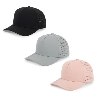 Alta qualidade de malha de laser de borda curva Classic Sports Baseball Caps Custom Golf Gorras Crimson Red Baseball Hat