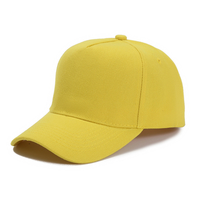 Custom Size 5 Panel Baseball Cap com cor personalizável e cor da coroa média linha de costura personalizável