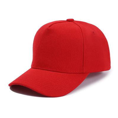 Custom Size 5 Panel Baseball Cap com cor personalizável e cor da coroa média linha de costura personalizável