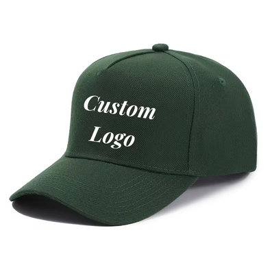 Custom Size 5 Panel Baseball Cap com cor personalizável e cor da coroa média linha de costura personalizável
