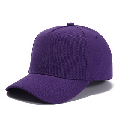 Custom Size 5 Panel Baseball Cap com cor personalizável e cor da coroa média linha de costura personalizável