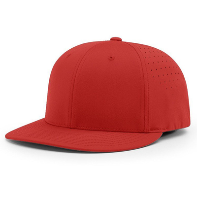 Chapéu de basebol sob medida bordado Richardson 6 painel impermeável Laser corte buraco Chapéu de basebol