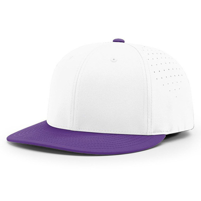 Chapéu de basebol sob medida bordado Richardson 6 painel impermeável Laser corte buraco Chapéu de basebol