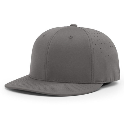 Chapéu de basebol sob medida bordado Richardson 6 painel impermeável Laser corte buraco Chapéu de basebol