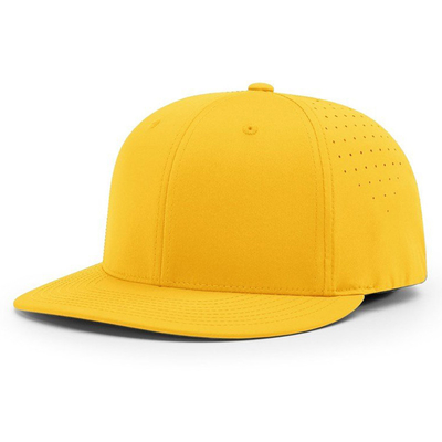 Chapéu de basebol sob medida bordado Richardson 6 painel impermeável Laser corte buraco Chapéu de basebol