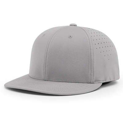 Chapéu de basebol sob medida bordado Richardson 6 painel impermeável Laser corte buraco Chapéu de basebol