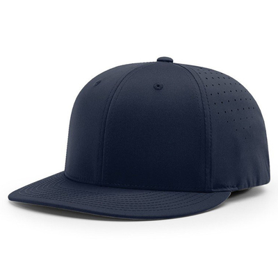 Chapéu de basebol sob medida bordado Richardson 6 painel impermeável Laser corte buraco Chapéu de basebol