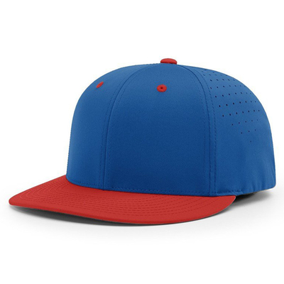 Chapéu de basebol sob medida bordado Richardson 6 painel impermeável Laser corte buraco Chapéu de basebol