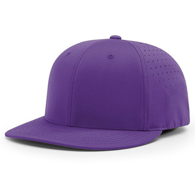 Chapéu de basebol sob medida bordado Richardson 6 painel impermeável Laser corte buraco Chapéu de basebol