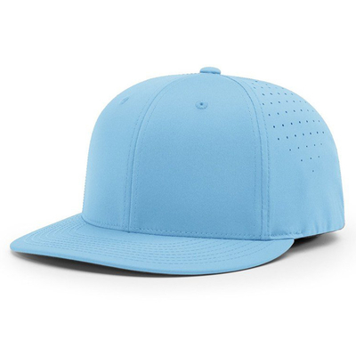Chapéu de basebol sob medida bordado Richardson 6 painel impermeável Laser corte buraco Chapéu de basebol