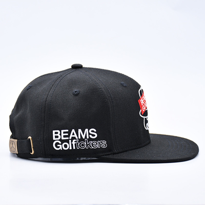 Chapéu Snapback de fecho de plástico O painel Snapback Cap