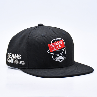 Chapéu Snapback de fecho de plástico O painel Snapback Cap