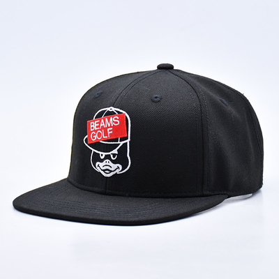 Chapéu Snapback de fecho de plástico O painel Snapback Cap