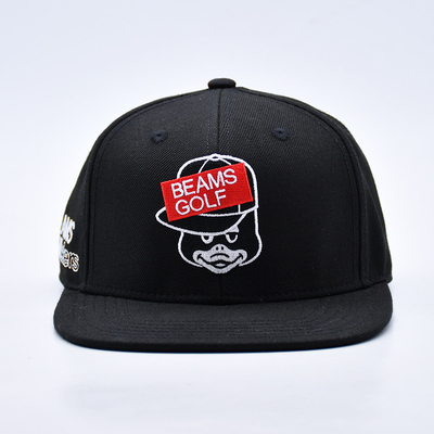 Chapéu Snapback de fecho de plástico O painel Snapback Cap