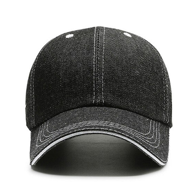 Capuz de beisebol reforçado com costuras 6 com coroa de alto perfil e design não estruturado