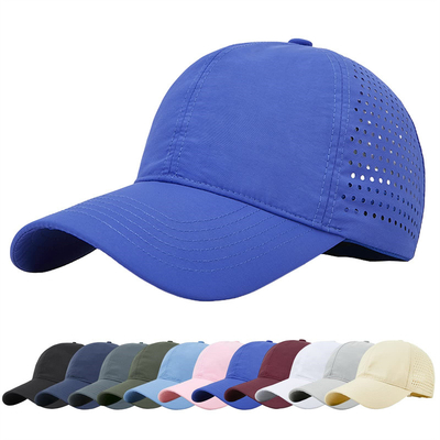 Poliéster de algodão de alta qualidade 6 Painel Sport Rapido Seco Bate-Bol Cap Trucker Snapback ajustável Bate-Bol Cap