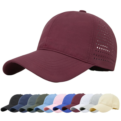 Homens Rapido Seco Respirável Sport Baseball Cap Custom Mesh Ajustável Chapéu simples Chapéu de caminhoneiro