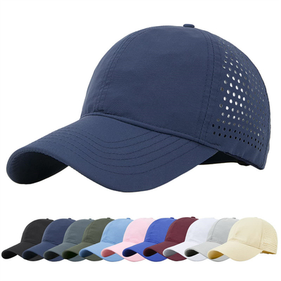 Poliéster de algodão de alta qualidade 6 Painel Sport Rapido Seco Bate-Bol Cap Trucker Snapback ajustável Bate-Bol Cap