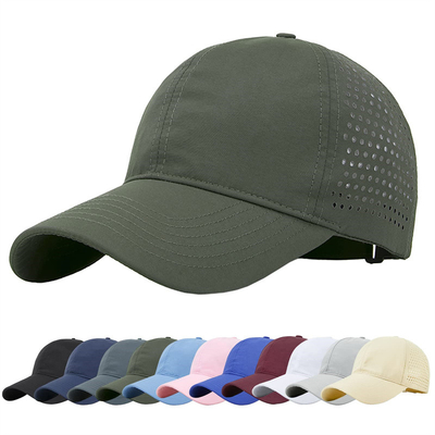 Poliéster de algodão de alta qualidade 6 Painel Sport Rapido Seco Bate-Bol Cap Trucker Snapback ajustável Bate-Bol Cap