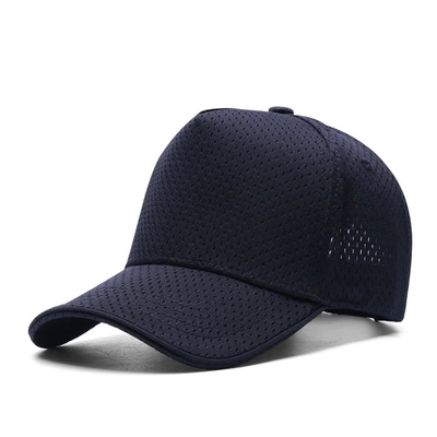 Custom 5 Panel Mesh Baseball Cap Outdoors Respirável High Crown Blank Trucker Mesh Hat