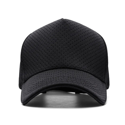 Custom 5 Panel Mesh Baseball Cap Outdoors Respirável High Crown Blank Trucker Mesh Hat