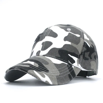 Camo ajustável Homens Baseball Cap Logo Camuflagem Tática 6 Painel Baseball Caps