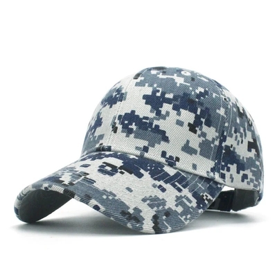 Camo ajustável Homens Baseball Cap Logo Camuflagem Tática 6 Painel Baseball Caps