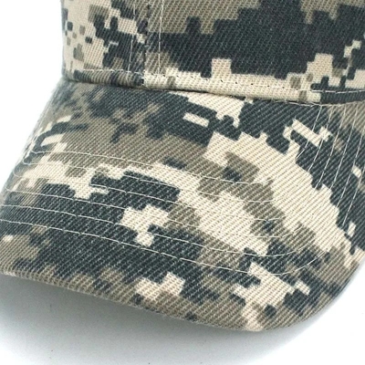 Camo ajustável Homens Baseball Cap Logo Camuflagem Tática 6 Painel Baseball Caps