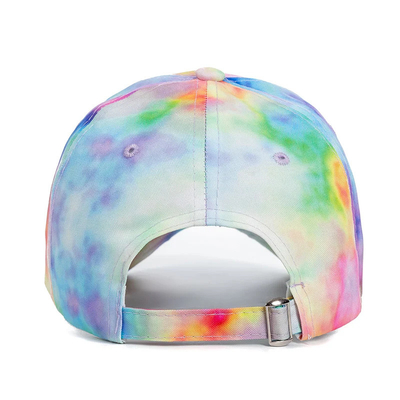 Moda personalizada Hip Hop 6 Panel Tie Dye Baseball Hat Cap High Crown Irregular Print Baseball Hats