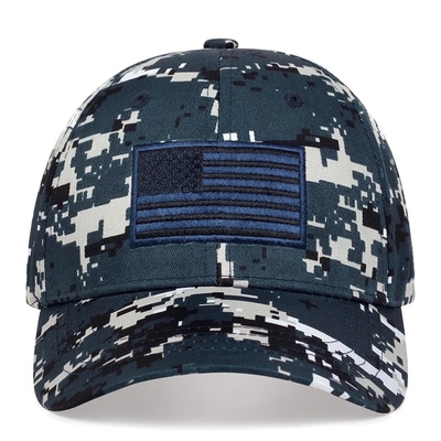 Chapéu de Basebol Desportivo de Camuflagem de Área Livre por encomenda Chapéu de Basebol Tático de 6 Painéis