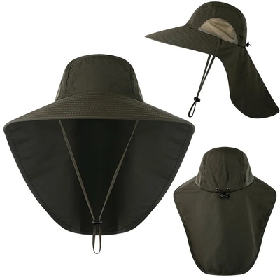 Sombrinha elegante de nylon chapéu de balde de pescador rápido UPF40 chapéu de pescador