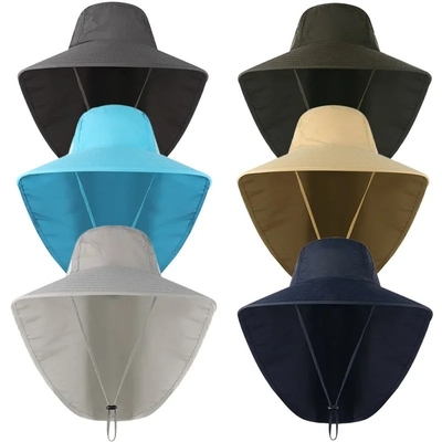 Sombrinha elegante de nylon chapéu de balde de pescador rápido UPF40 chapéu de pescador