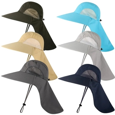 Sombrinha elegante de nylon chapéu de balde de pescador rápido UPF40 chapéu de pescador