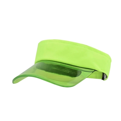 Chapéu de guarda-sol exterior visor logotipo personalizado Verão visor de sol chapéu visor transparente tampa