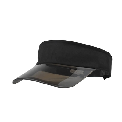 Chapéu de guarda-sol exterior visor logotipo personalizado Verão visor de sol chapéu visor transparente tampa