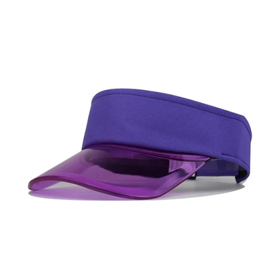 Chapéu de guarda-sol exterior visor logotipo personalizado Verão visor de sol chapéu visor transparente tampa