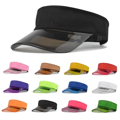 Chapéus de Verão Golf Visor Transparente Caps Custom Sunscreen Proteção Anti-Uv Top Visor Cap Vazio