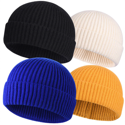 Chapéus de boné de tricô para adultos para ocasiões casuais Bordado/Jacquard/padrão em branco e circunferência do chapéu