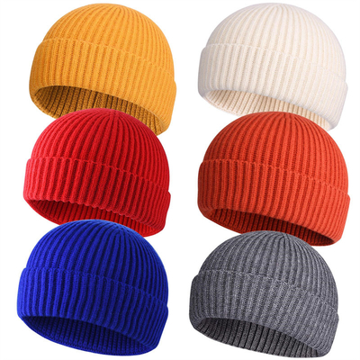 Chapéus de boné de tricô para adultos para ocasiões casuais Bordado/Jacquard/padrão em branco e circunferência do chapéu