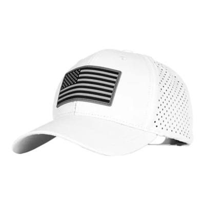 Oen Custom Design American Flag Baseball Cap Mens bordado Chapéu de Beisebol Perforado