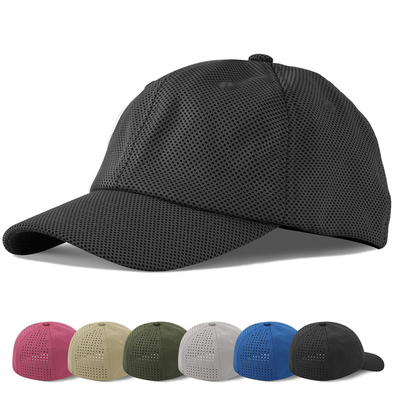 Capuz de beisebol de visor curvo de seis painéis em algodão para performance B2B