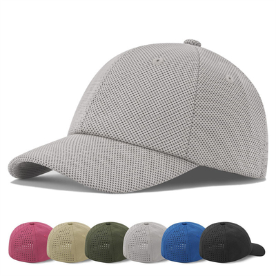 Capuz de beisebol de visor curvo de seis painéis em algodão para performance B2B