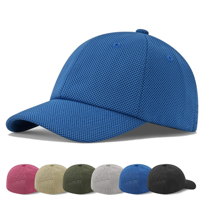 Capuz de beisebol de visor curvo de seis painéis em algodão para performance B2B