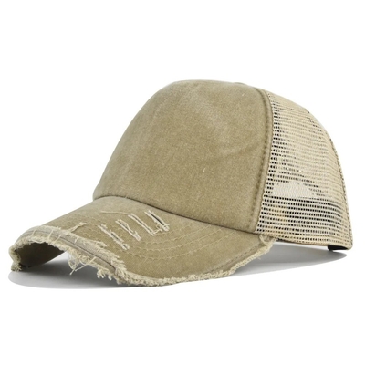 Chapéu de caminhão de alta qualidade personalizado Distressed Chapéu de caminhão de malha Chapéu de caminhão com logotipo personalizado