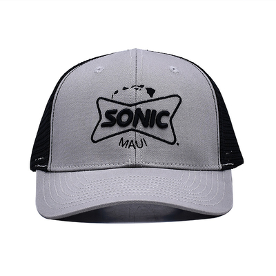 Atacado Snapback Trucker Hat 6 Panel Mesh Hats 3d bordado Custom Trucker Cap