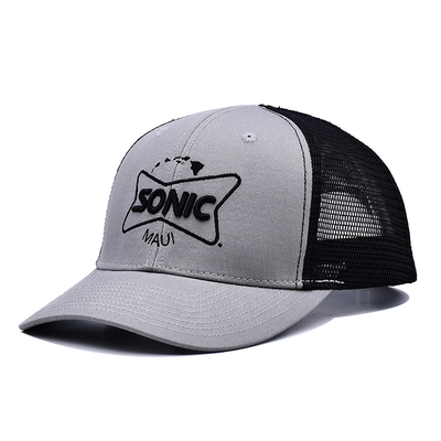 Atacado Snapback Trucker Hat 6 Panel Mesh Hats 3d bordado Custom Trucker Cap