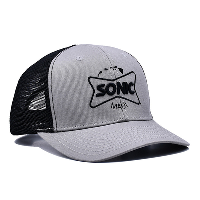 Atacado Snapback Trucker Hat 6 Panel Mesh Hats 3d bordado Custom Trucker Cap